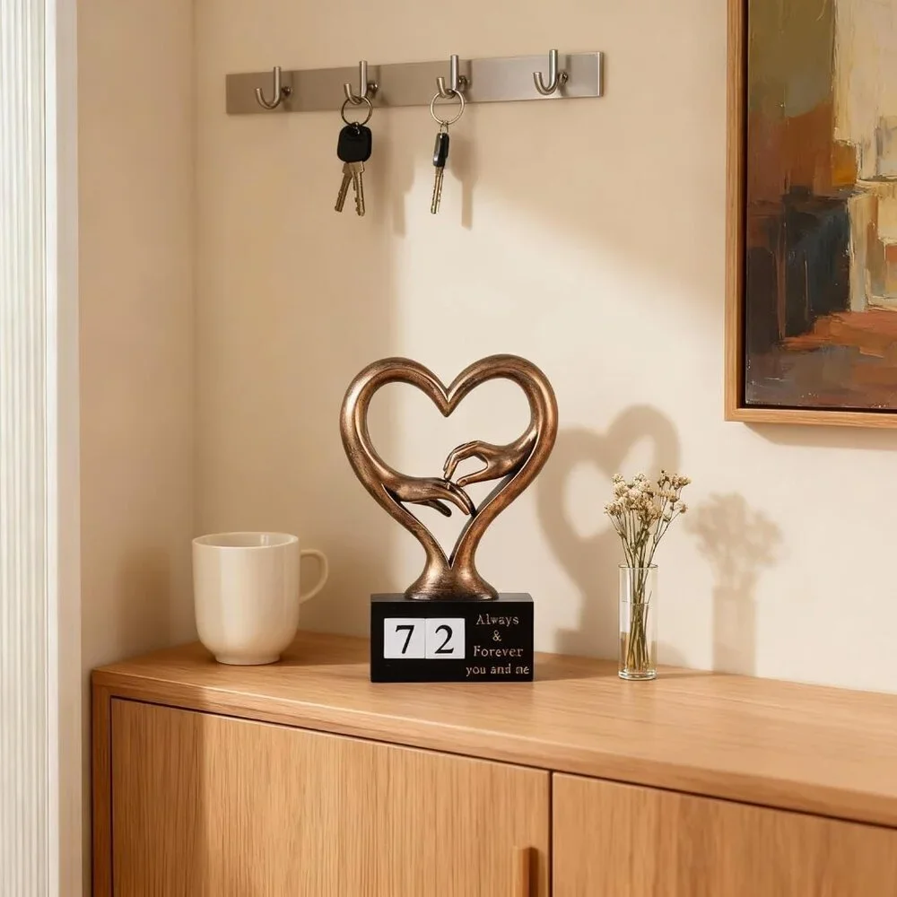 Bronze Finish Hand Sculpture Kit for 2 Hands for Couple 1st to 50th Wedding Gift